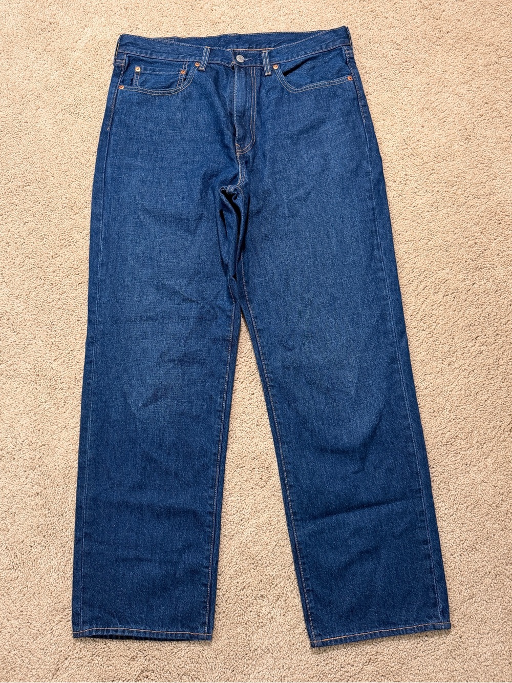 Levi's Dark Blue Relaxed Straight Jeans